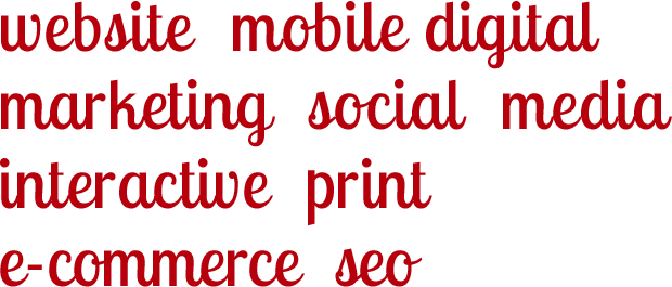 website mobile digital marketing social media interactive print e-commerce seo